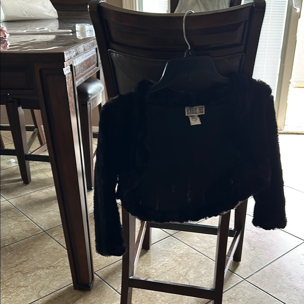 Black Faux Fur Jacket